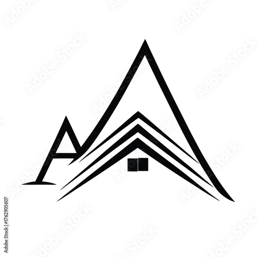 vector illustration of a house symbol business art design icon logo
