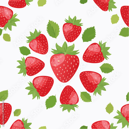 Hintergrund Erdbeeren