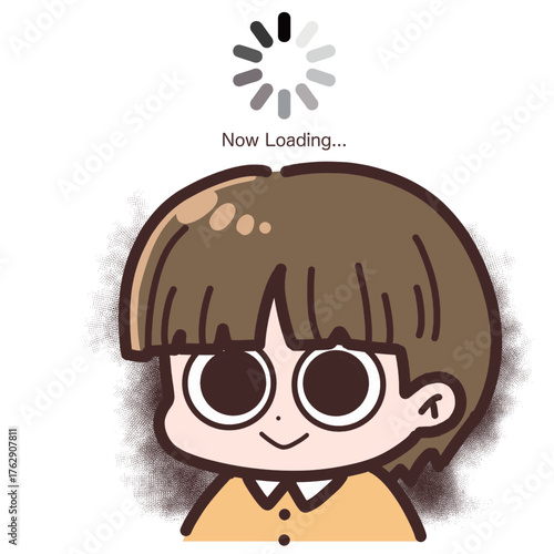 フリーズしている子どものイラスト