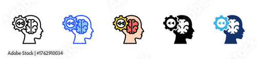 Heuristic Thinking Icon Collection With Multiple Styles