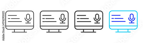 System Feedback icon pack in creative outline vector style for technology life cycle design business strategy digital process and modern development