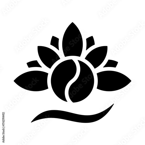 Serenity Icon - Solid Black