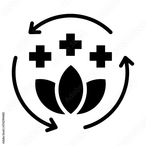 Detox Icon - Solid Black