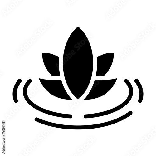 Calm Icon - Solid Black
