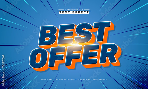 best offer editable text effect for titles and promotion