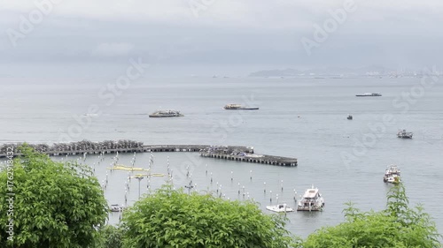 Pattaya City Pier, Thailand, Pattaya Sea, Bali Hai Pier 4K.