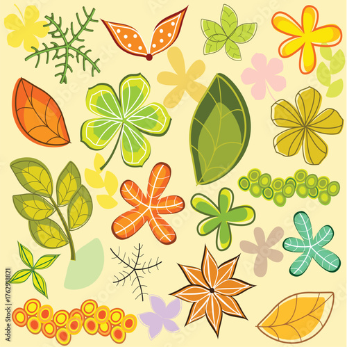  Leaves doodle