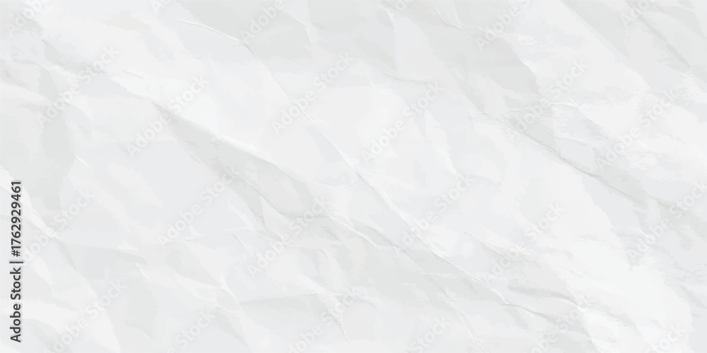 Obraz premium White Crumpled Paper Texture Abstract Background Vector