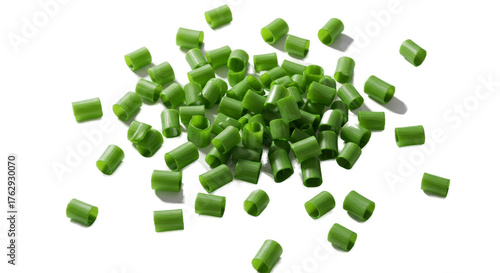 3D Realistic Green Chives Pile Soft Lighting