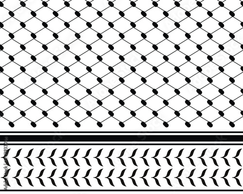 Keffiyeh Palestine Scarf Seamless Pattern Background Wallpaper