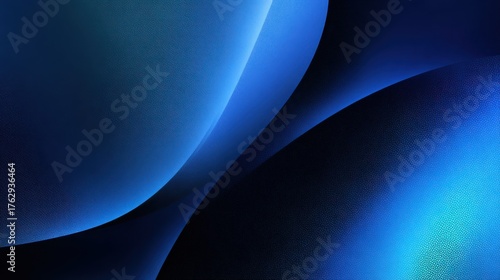 abstract blue gradient background with geometric curves and dark textured design for modern screen saver and digital art