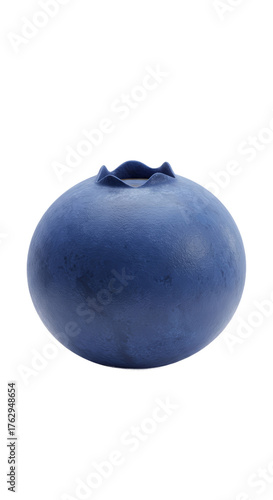 Blueberry Macro Detail Isolated Transparent Background Blue