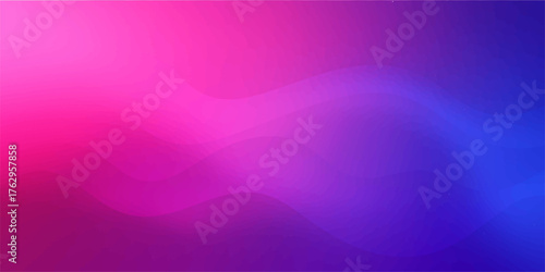 Bright, colorful abstract vector illustration of flowing purple and pink waves with a smooth gradient and dynamic light pattern for a modern backdrop design