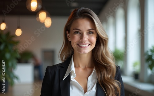 Portrait of her she nice attractive skilled experienced professional smart clever girl agent broker financial director assistant calculating profit at modern loft industrial interior work place