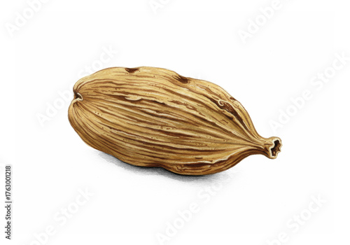 Wallpaper Mural Dried Cardamom Pod Spice Botanical Illustration Torontodigital.ca