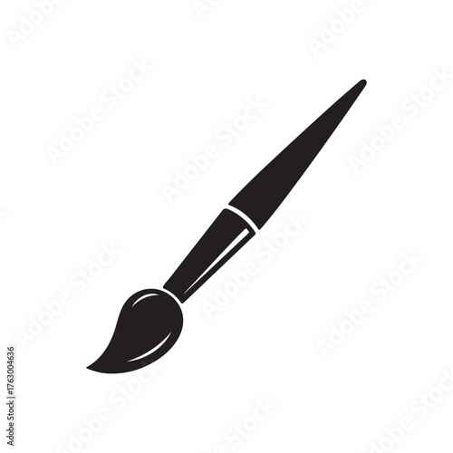 Paint brush isolated on white background