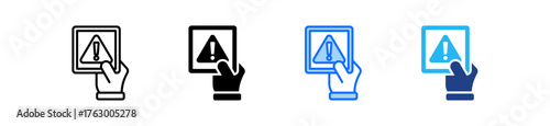 Sanction Icon Set Multiple Style Collection