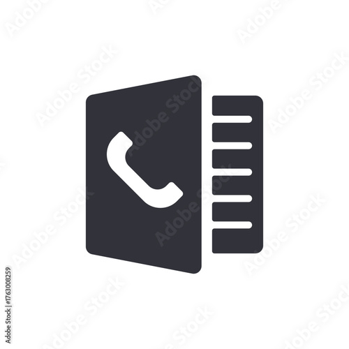 Address Book Phone Icon Directory Contact List