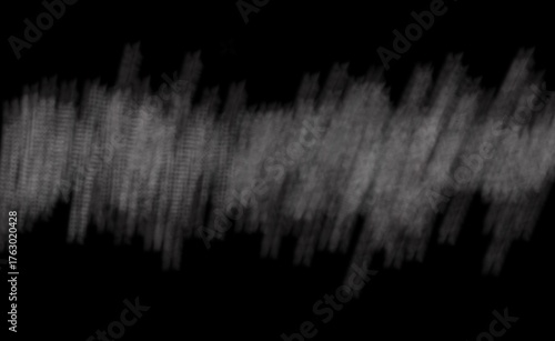 black feather grass, Black background with pencil brush stroke lines in the middle