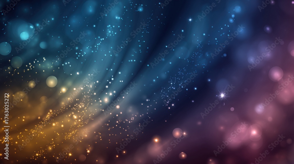 Obraz premium Abstract Gradient with Bokeh and Light Particles