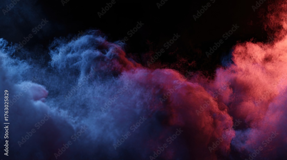 custom made wallpaper toronto digitalCloud Formation with Blue and Red Lighting