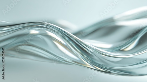 Flowing Translucent Liquid
