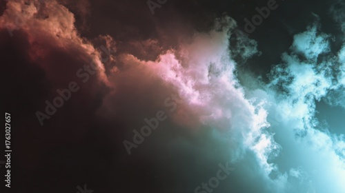 Sky with Gradient Lit Clouds