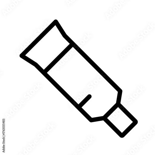 Squeeze Tube Line Icon — Toothpaste, Paint, Ointment