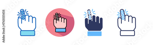 Inflammation multistyle icon