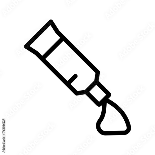 Squeeze Tube with Drip Line Icon — Paint, Glue & Cream