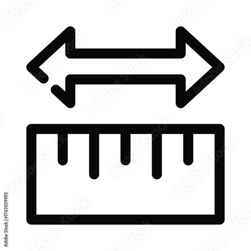 Ruler icon design template