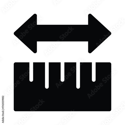 Ruler icon design template