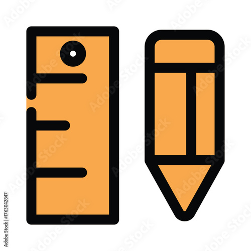 Ruler icon design template