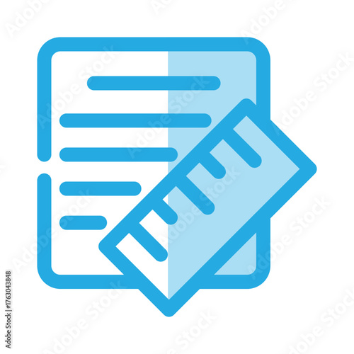 Ruler icon design template