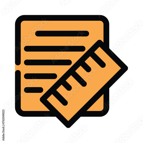 Ruler icon design template