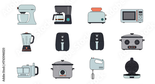 Collection of Vacuum Cleaners and Accessories A Comprehensive Set of Cleaning Tools