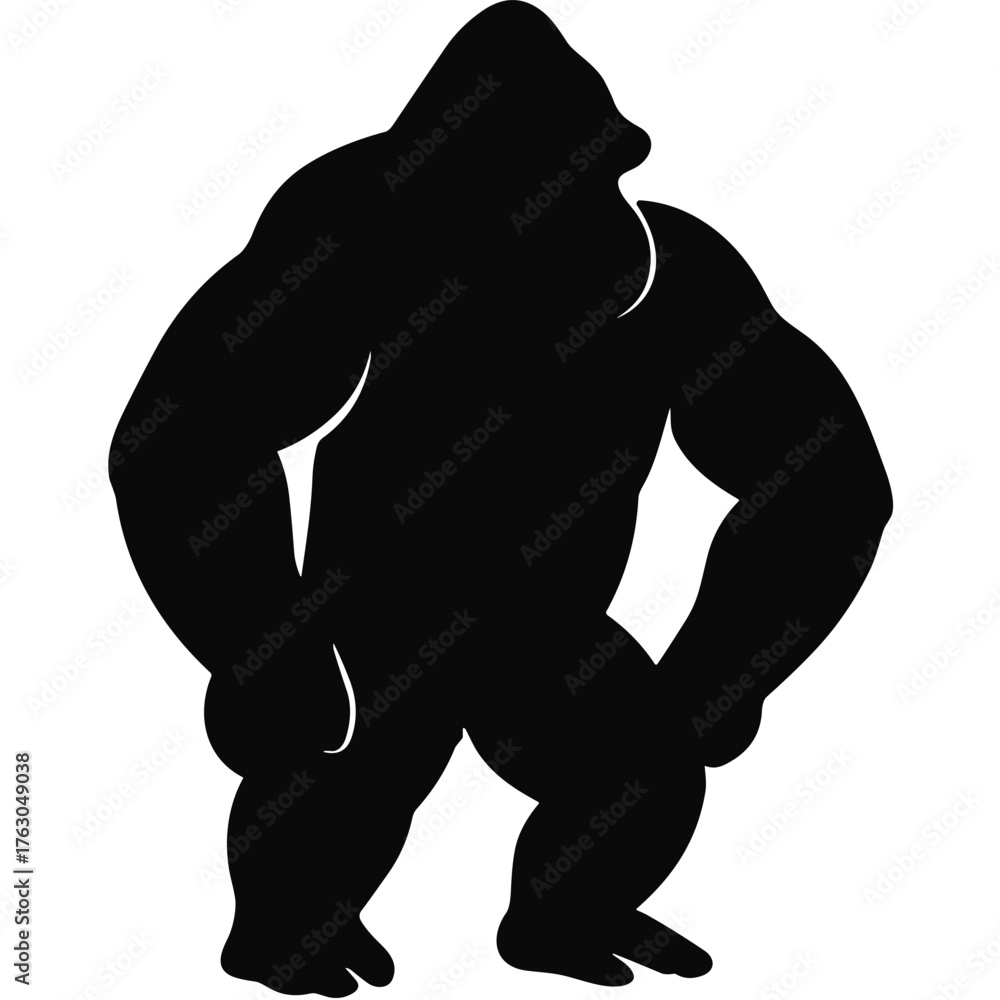 Fototapeta premium gorilla silhouette