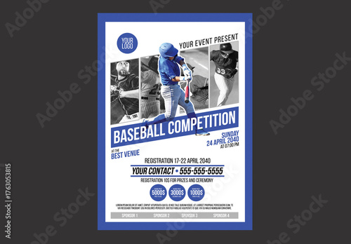 Baseball Competition Poster Flyer