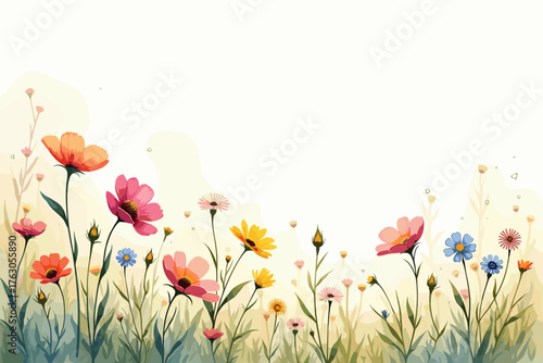 autumn landscape with house