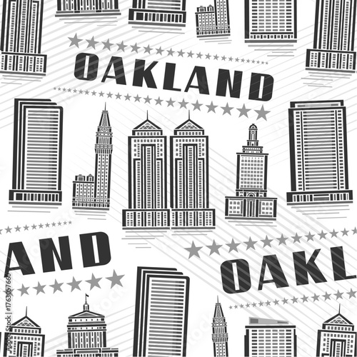 Vector Oakland Seamless Pattern