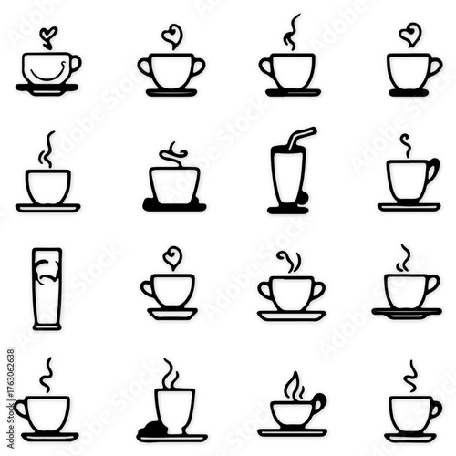 tea bundle vector icon desgine
