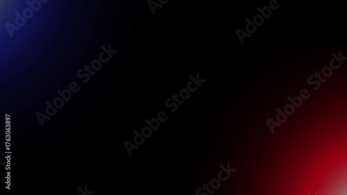 Emergency light flare background. Red and blue flashing lights overlay. Fire truck and police siren vehicle responding to 911 call with ambulance light motion in dark night scene.