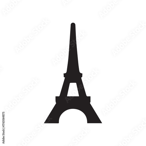 Classic Paris Tower Symbol Merging History and Modern Minimalism