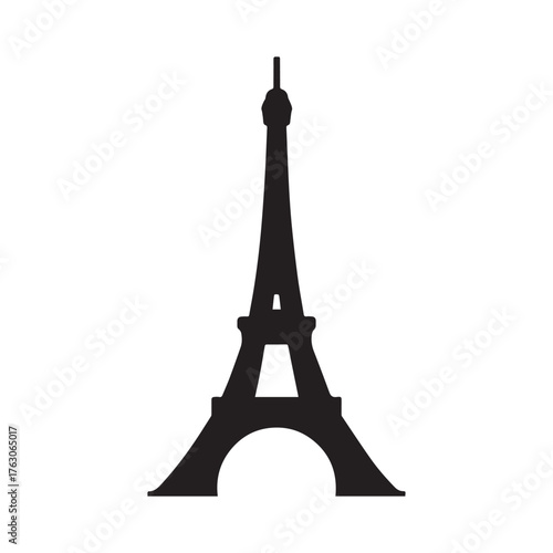 Industrial Eiffel Tower Logo Representing Power, Strength, and Precision