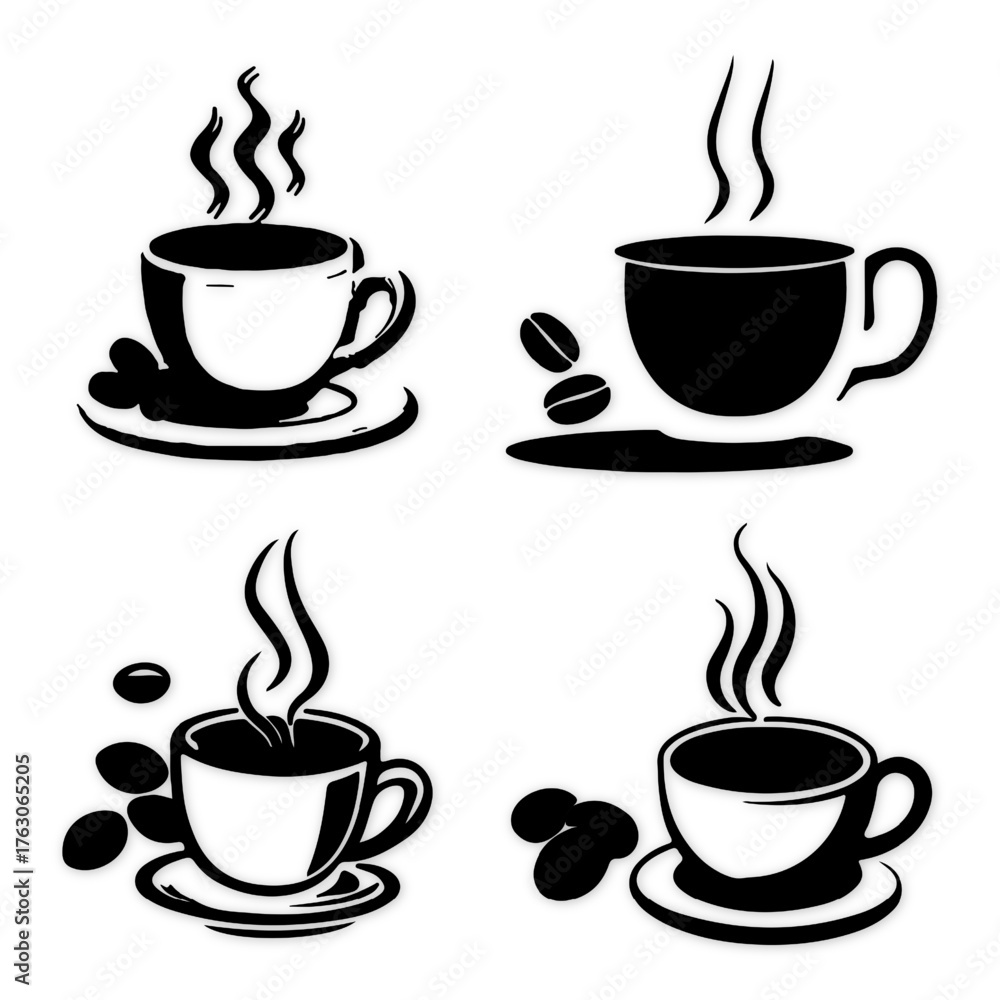 Obraz premium tea bundle vector icon desgine