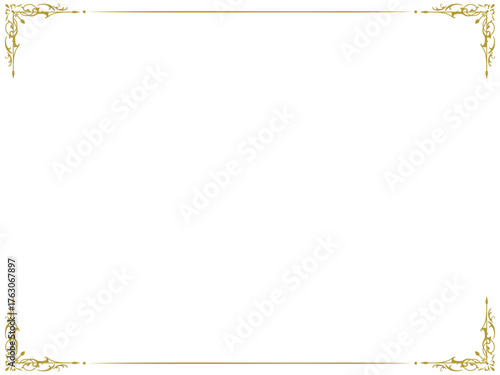 可愛いアンティークフレーム〜ゴールド〜