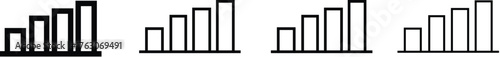 Increase chart icon set . growth up arrowgraph vector symbol> economic stocjk market trend sign. profit or revenuse rise icon datae. forecast statistic sign. money investment growth symbol stock vecto