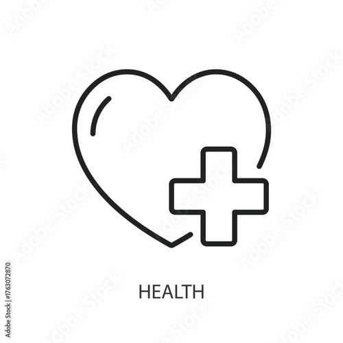 Health thin line vector icons.
