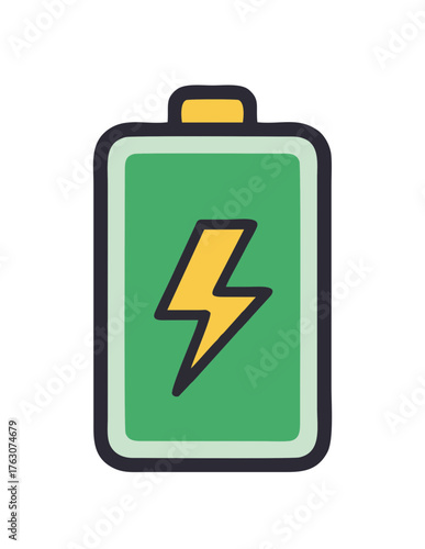 Electric Battery Charge Power Symbol