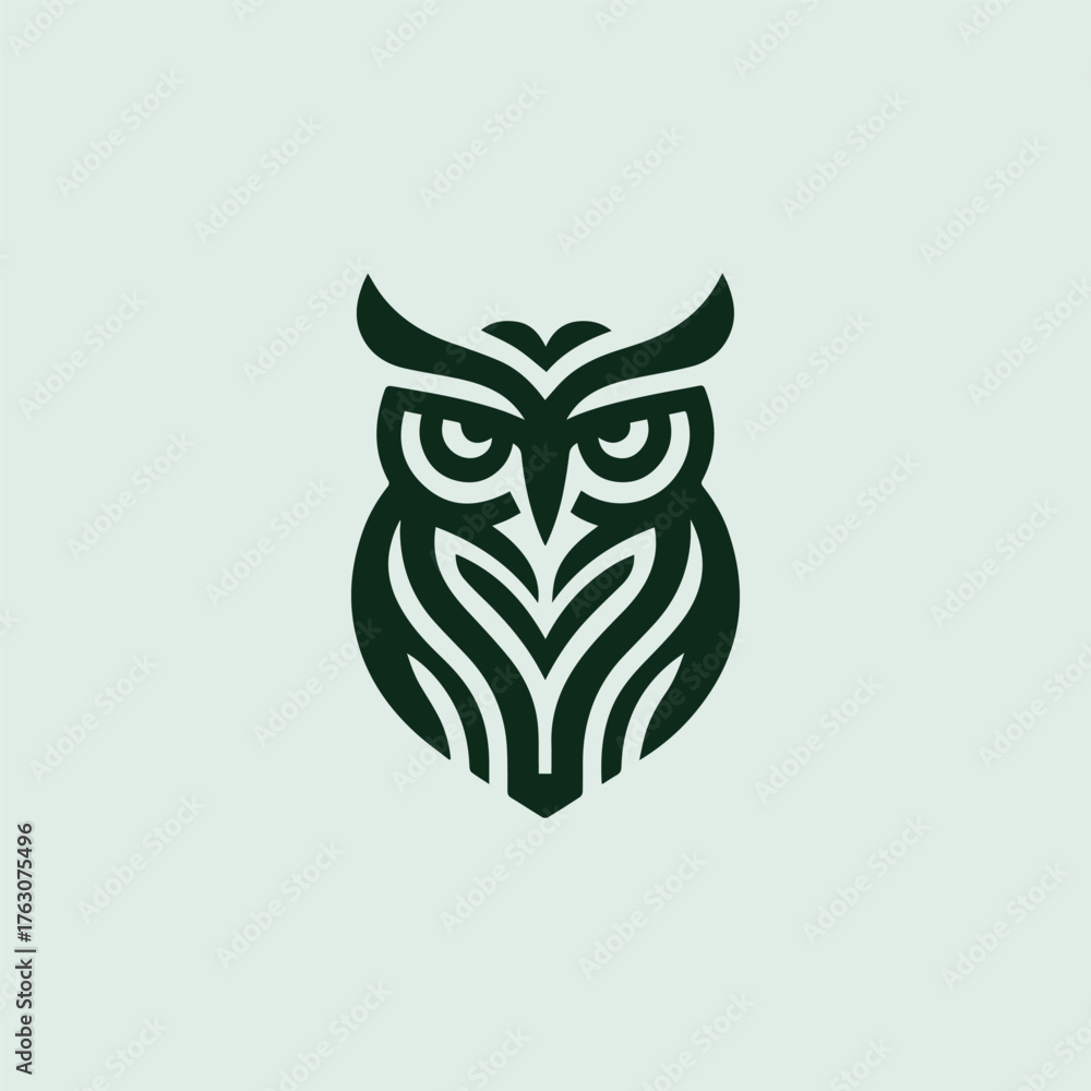 Fototapeta premium Guardian Owl Logo